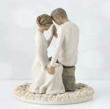 AROUND YOU CAKE TOPPER FIGURE SCULPTURE HAND PAINTING WILLOW TREE BY SUSAN LORDI