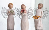 GOOD HEALTH ANGEL FIGURE SCULPTURE HAND PAINTING WILLOW TREE BY SUSAN LORDI
