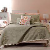 JADE ULTRA SLIM EMBROIDERY REVERSIBLE COMFORTER SET 3 PCS TWIN SIZE MADE IN MEXICO