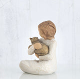 KINDNESS GIRL FIGURE SCULPTURE HAND PAINTING WILLOW TREE BY SUSAN LORDI