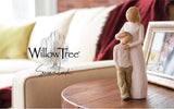 MOTHER AND SON FIGURE SCULPTURE HAND PAINTING WILLOW TREE BY SUSAN LORDI