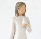THE SYMPATHY FIGURE SCULPTURE HAND PAINTING WILLOW TREE BY SUSAN LORDI