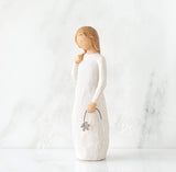 REMEMBER FIGURE SCULPTURE HAND PAINTING WILLOW TREE BY SUSAN LORDI