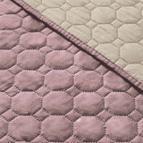 PRETTY REVERSIBLE COMFORTER SET 6 PCS QUEEN SIZE MADE IN MEXICO