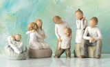 BROTHERS FIGURE SCULPTURE HAND PAINTING WILLOW TREE BY SUSAN LORDI