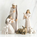 NATIVITY SET 6 PCS FIGURE SCULPTURE HAND PAINTING WILLOW TREE BY SUSAN LORDI