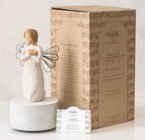 REMEMBRANCE MUSICAL BOX FIGURE SCULPTURE HAND PAINTING WILLOW TREE BY SUSAN LORDI