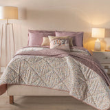 PRETTY REVERSIBLE COMFORTER SET 6 PCS KING SIZE MADE IN MEXICO