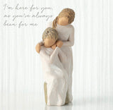 LOVING MY MOTHER FIGURE SCULPTURE HAND PAINTING WILLOW TREE BY SUSAN LORDI