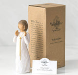 TRULY GOLDEN FIGURE SCULPTURE HAND PAINTING WILLOW TREE BY SUSAN LORDI