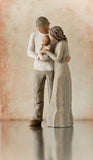 WE ARE THREE FIGURE SCULPTURE HAND PAINTING WILLOW TREE BY SUSAN LORDI