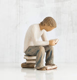 QUEST FIGURE SCULPTURE HAND PAINTING WILLOW TREE BY SUSAN LORDI