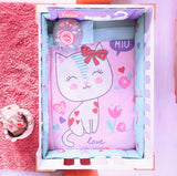 KITTY BABY GIRLS CRIB BEDDING NURSERY SET 6 PCS 100% COTTON FOR BABY SHOWER GIFT