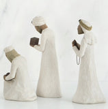 THE TREE WISEMEN FIGURE SCULPTURE HAND PAINTING WILLOW TREE BY SUSAN LORDI