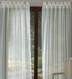 TERGAL BEIGE SHEER CURTAINS WINDOWS PANELS LONG 2 PCS