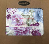 FLOWES PURPLE 100% ORGANIC COTTON FEELING DECORATIVE SHEET SET 4 PCS KING SIZE
