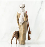ZAMPOGNARO FIGURE SCULPTURE HAND PAINTING WILLOW TREE BY SUSAN LORDI