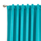 CATANIA AQUA BLACKOUT CURTAINS WINDOWS PANELS LONG 2 PCS