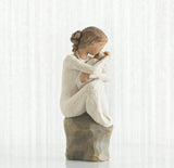 GUARDIAN FIGURE SCULPTURE HAND PAINTING WILLOW TREE BY SUSAN LORDI