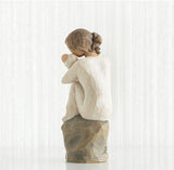 GUARDIAN FIGURE SCULPTURE HAND PAINTING WILLOW TREE BY SUSAN LORDI