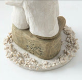 ANNIVERSARY CAKE TOPPER FIGURE SCULPTURE HAND PAINTING WILLOW TREE BY SUSAN LORDI