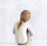 SPIRITED CHILD FIGURE SCULPTURE HAND PAINTING WILLOW TREE BY SUSAN LORDI