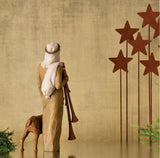 ZAMPOGNARO FIGURE SCULPTURE HAND PAINTING WILLOW TREE BY SUSAN LORDI