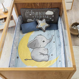 ELEPHANT BABY BOYS CRIB BEDDING NURSERY SET 3 PCS 100% COTTON FOR BABY SHOWER GIFT