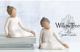 THOUGHTFUL CHILD FIGURE SCULPTURE HAND PAINTING WILLOW TREE BY SUSAN LORDI