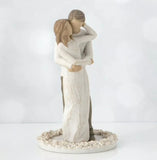 TOGETHER CAKE TOPPER FIGURE SCULPTURE HAND PAINTING WILLOW TREE BY SUSAN LORDI