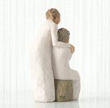 LOVING MY MOTHER FIGURE SCULPTURE HAND PAINTING WILLOW TREE BY SUSAN LORDI