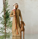 ZAMPOGNARO FIGURE SCULPTURE HAND PAINTING WILLOW TREE BY SUSAN LORDI