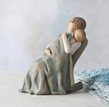 THE QUILT FIGURE SCULPTURE HAND PAINTING WILLOW TREE BY SUSAN LORDI