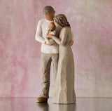 WE ARE THREE FIGURE SCULPTURE HAND PAINTING WILLOW TREE BY SUSAN LORDI