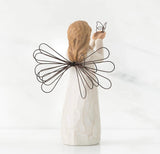 ANGEL OF FREEDOM FIGURE SCULPTURE HAND PAINTING WILLOW TREE BY SUSAN LORDI