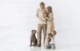 WE ARE THREE FIGURE SCULPTURE HAND PAINTING WILLOW TREE BY SUSAN LORDI