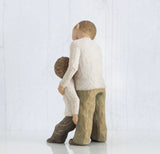 BROTHERS FIGURE SCULPTURE HAND PAINTING WILLOW TREE BY SUSAN LORDI