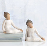 THOUGHTFUL CHILD FIGURE SCULPTURE HAND PAINTING WILLOW TREE BY SUSAN LORDI