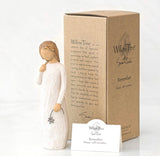REMEMBER FIGURE SCULPTURE HAND PAINTING WILLOW TREE BY SUSAN LORDI