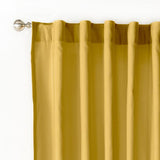 MUSTARD VIASOFT MID LIGHT CURTAINS WINDOWS PANELS LONG 2 PCS
