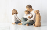 JOYFUL CHILD FIGURE SCULPTURE HAND PAINTING WILLOW TREE BY SUSAN LORDI