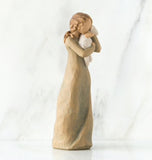 PEACE AND EARTH FIGURE SCULPTURE HAND PAINTING WILLOW TREE BY SUSAN LORDI