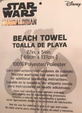 STAR WARS MANDALORIAN DISNEY ORIGINAL LICENSED BEACH TOWEL SUPER SOFT (27”x54”)