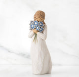 FORGET-ME-NOT FIGURE SCULPTURE HAND PAINTING WILLOW TREE BY SUSAN LORDI
