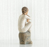 GUARDIAN FIGURE SCULPTURE HAND PAINTING WILLOW TREE BY SUSAN LORDI