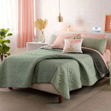 OLIVE GREEN UNISEX SPECIAL FABRIC ULTRASLIM REVERSIBLE COMFORTER 1 PCS KING SIZE