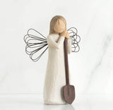 ANGEL OF THE GARDEN FIGURE SCULPTURE HAND PAINTING WILLOW TREE BY SUSAN LORDI