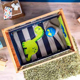 LITTLE DINOSAUR BABY BOYS CRIB BEDDING NURSERY SET 6 PCS 100% COTTON FOR BABY SHOWER GIFT