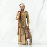 ZAMPOGNARO FIGURE SCULPTURE HAND PAINTING WILLOW TREE BY SUSAN LORDI