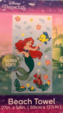 LITTLE MERMAID DISNEY ORIGINAL LICENSED BEACH TOWEL SUPER SOFT (27”x54”)